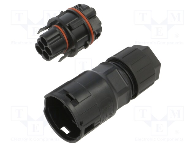 Connector: AC supply; male; 10mm2; screw terminal; plug; for cable