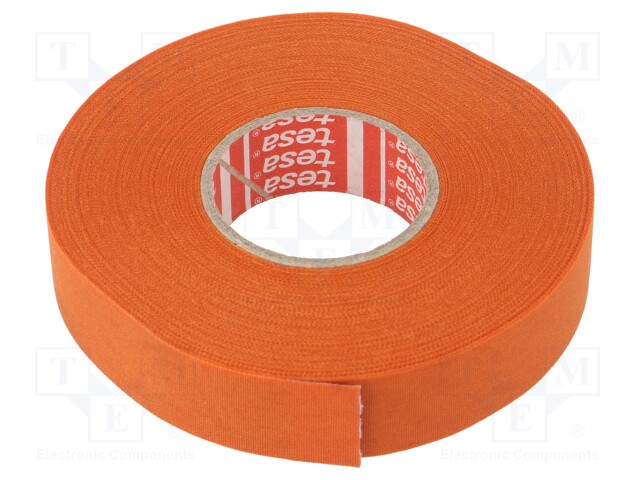Fabric tape; PET wool; W: 19mm; L: 25m; orange