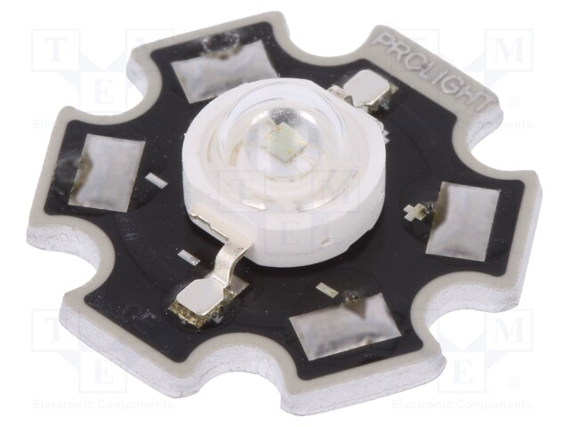 Power LED; STAR; green; Pmax: 1W; 515-535nm; 87.4÷99.6lm; 130°