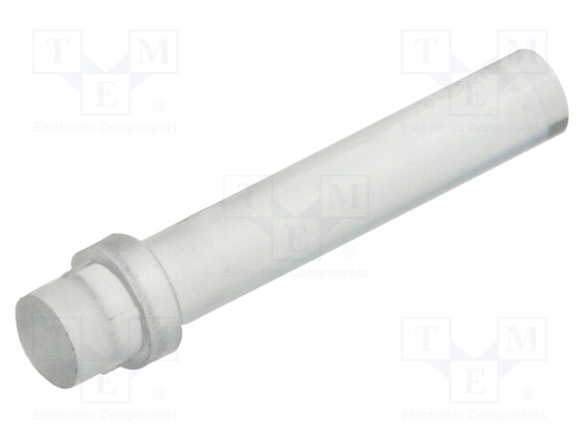 Fiber for LED; round; Ø3mm; Front: flat; straight