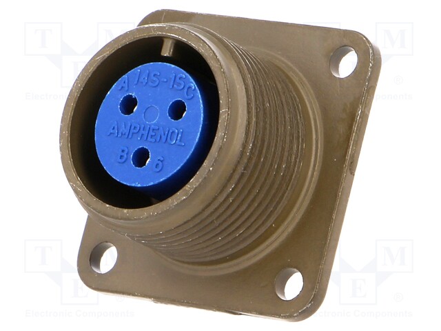 Connector: circular; Series: 97; socket; female; PIN: 3; soldering
