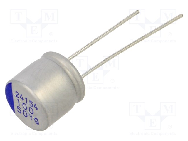 Capacitor: hybrid; THT; -55÷125°C; Body dim: Ø10x9.5mm; 100uF; ±20%