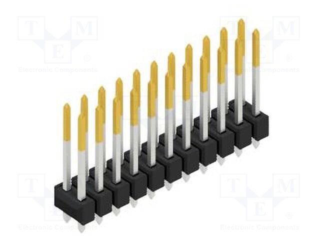 Connector: pin strips; pin header; male; PIN: 22; 2.54mm; THT; 2x11