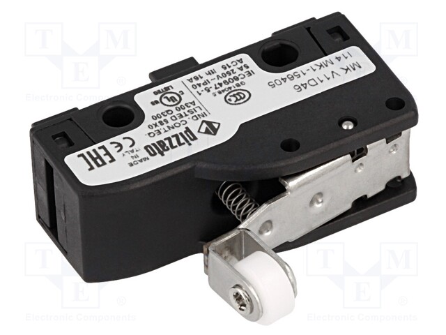 Microswitch SNAP ACTION; with lever,with transverse roller