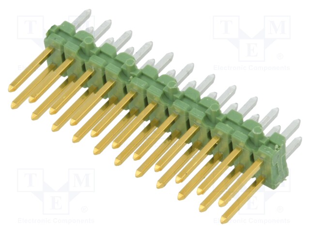 Pin header; pin strips; AMPMODU; male; PIN: 22; straight; 2.54mm