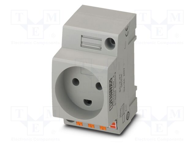 Connector: AC supply; socket; female; 16A; PIN: 3; push-in; 250VAC