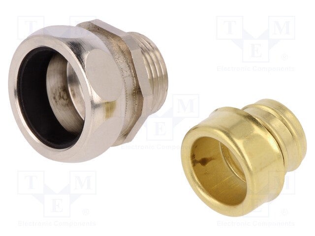 Straight terminal connector; ØBraid : 56mm; brass; SILVYN® AS-P
