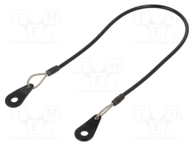 Retaining cable; Plating: PVC; Mat: stainless steel; 320mm