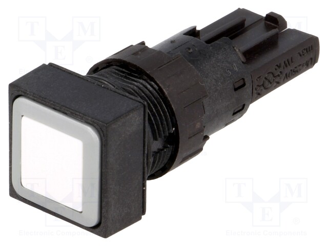 Switch: push-button; Stabl.pos: 2; 16mm; white; Pos: 2; -25÷70°C