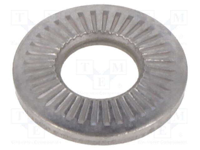 Washer; internally serrated; M5; D=12mm; h=1.8mm; BN 85460