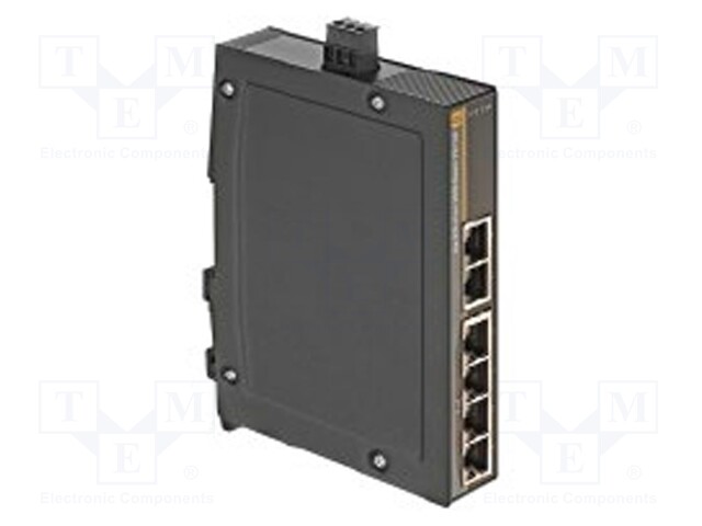 Industrial module: switch Ethernet; unmanaged; 9÷60VDC; RJ45