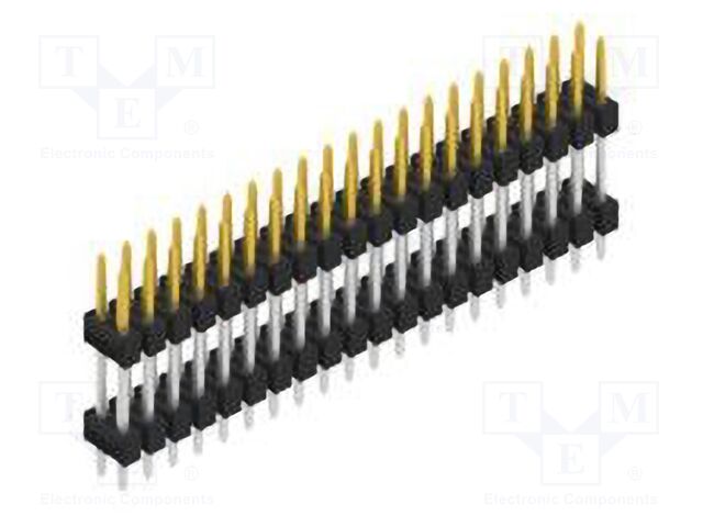 Connector: pin strips; pin header; male; PIN: 40; 2.54mm; THT; 2x20
