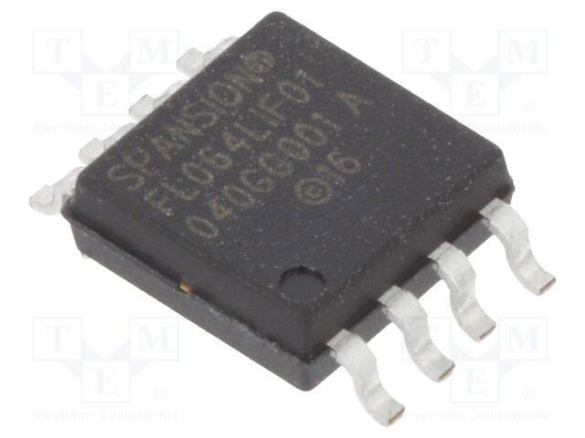 FLASH memory; 64Mbit; SPI; 108MHz; 2.7÷3.6V; SO8; serial