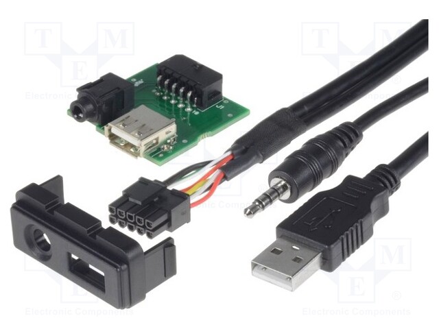 USB/AUX adapter; Mazda; USB A socket,Jack 3,5mm 4pin socket