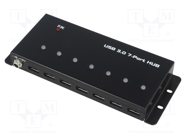 Hub USB; USB 2.0,industrial; PnP,mounted on desktop; 480Mbps