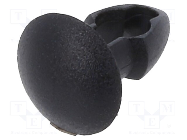 Rivet; polyamide; Rivet diam: 3.2mm; L.rivet: 3.2mm; Colour: black