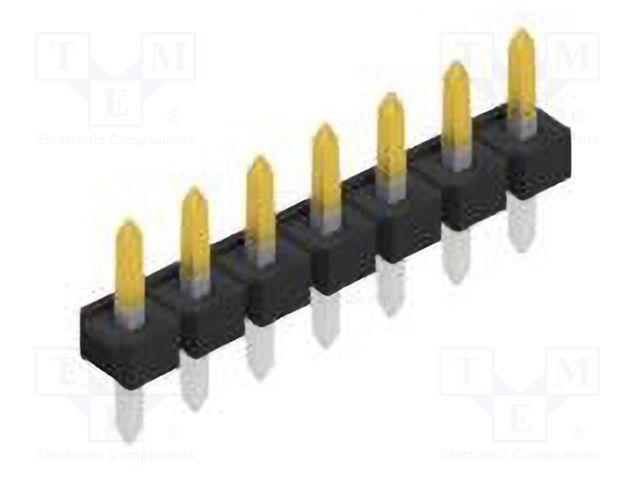 Connector: pin strips; pin header; male; PIN: 7; 2.54mm; THT; 1x7