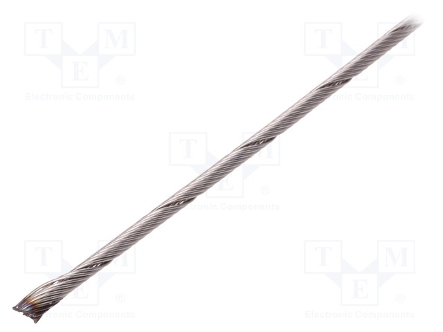 Rope; acid resistant steel A4; Ørope: 3mm; L: 50m; 258kg