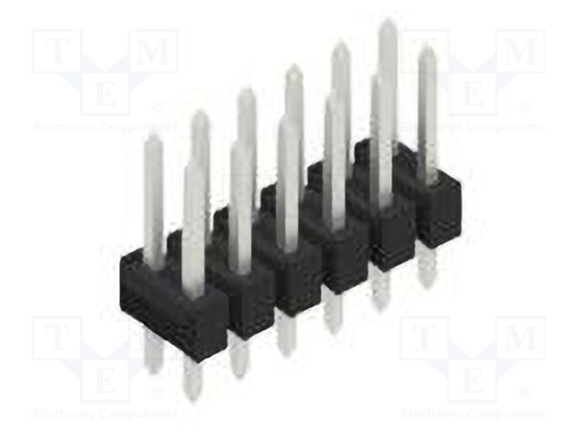 Connector: pin strips; pin header; male; PIN: 12; 2.54mm; THT; 2x6