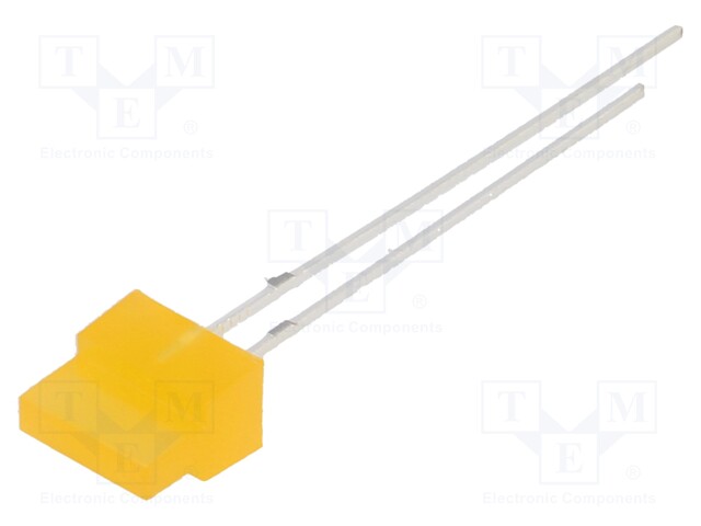 LED; rectangular; 1.8x7.05mm; orange; 150÷220mcd; 30°; Front: flat