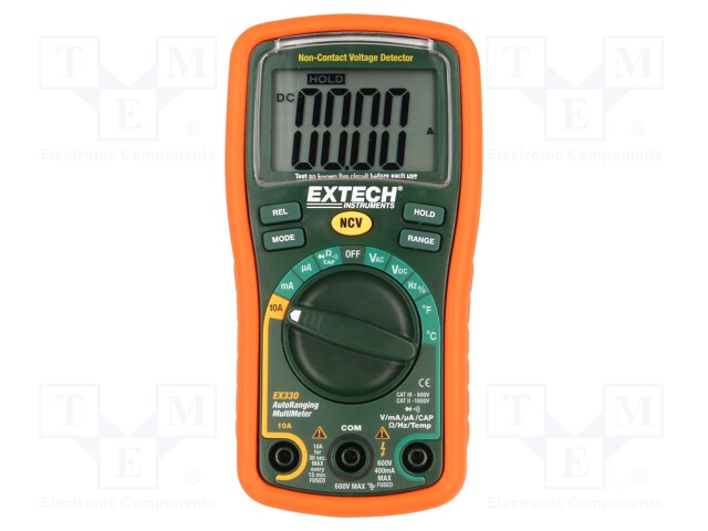 Digital multimeter; LCD (3999); VDC: 400mV,4V,40V,400V,600V