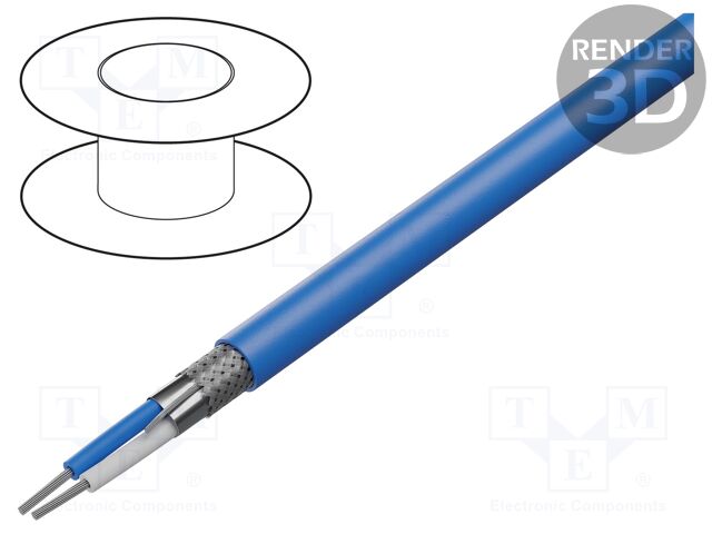 Wire; Alpha Essential Data&Bus; 2x18AWG; stranded; Cu; PVC; blue