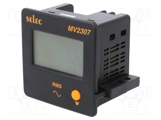 Voltmeter; digital,mounting; VAC: 50÷480V; Meas.accur: ±0,5%