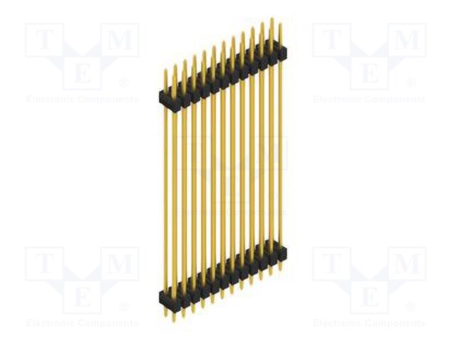 Connector: pin strips; pin header; male; PIN: 24; 2.54mm; THT; 2x12