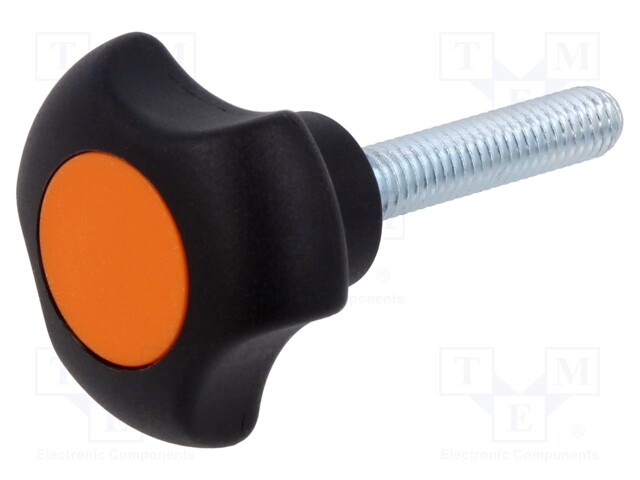 Knob; Ø: 32mm; Ext.thread: M6; Int.thread: M6; 30mm; H: 22mm; VTT-C-P