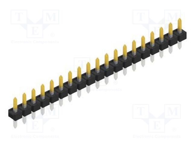 Connector: pin strips; pin header; male; PIN: 19; 2.54mm; THT; 1x19