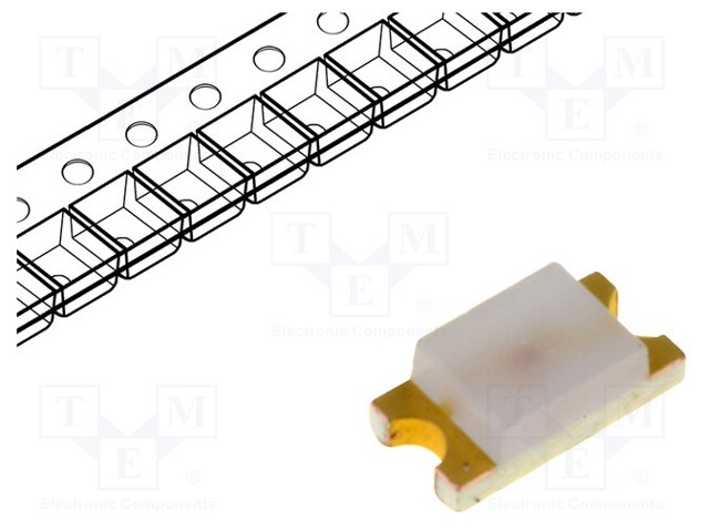 LED; SMD; 1206; red; 2.8÷10mcd; 3.2x1.6x1.1mm; 170°; 2.1÷2.6V; 20mA