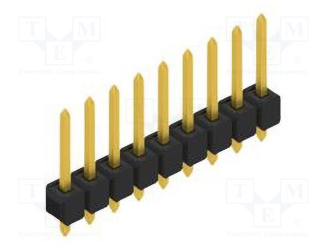 Connector: pin strips; pin header; male; PIN: 9; 2.54mm; THT; 1x9
