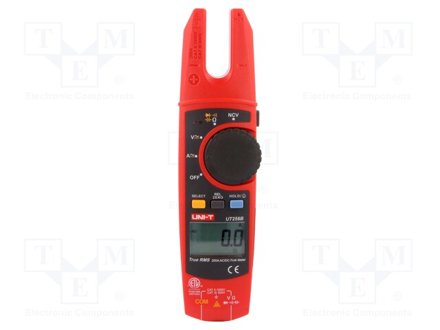 AC/DC digital clamp meter; Øcable: 14.7mm; I DC: 200A; I AC: 200A