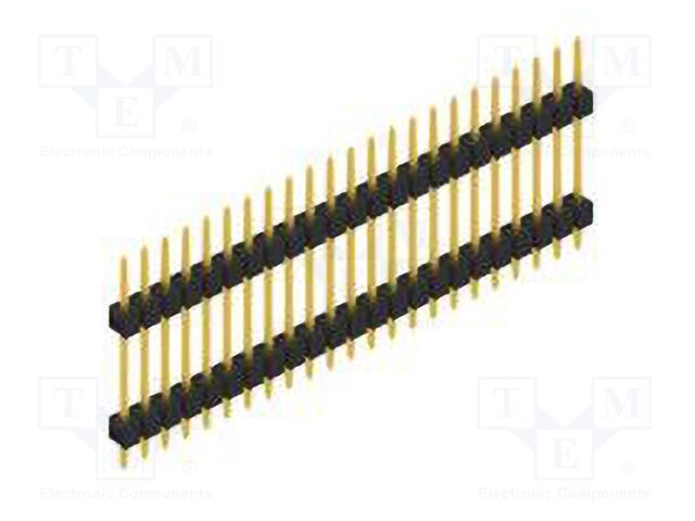 Connector: pin strips; pin header; male; PIN: 23; 2.54mm; THT; 1x23