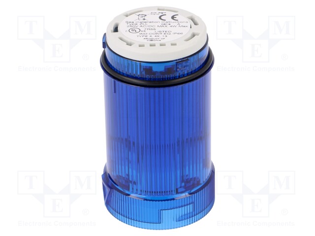 Signaller: lighting; bulb BA15D; blue; Usup: 12÷250VDC; IP66