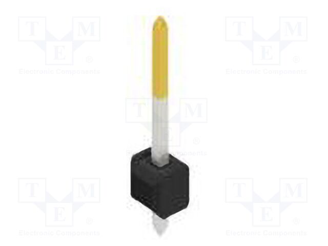 Connector: pin strips; pin header; male; PIN: 1; 2.54mm; THT; 1x1