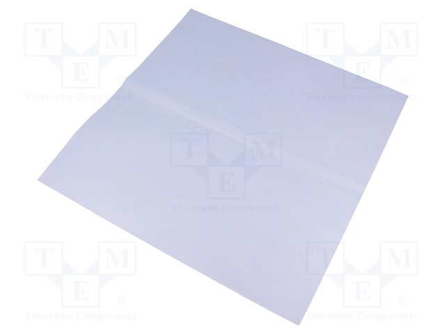 Heat transfer pad: silicone rubber; L: 300mm; W: 300mm; D: 0.3mm
