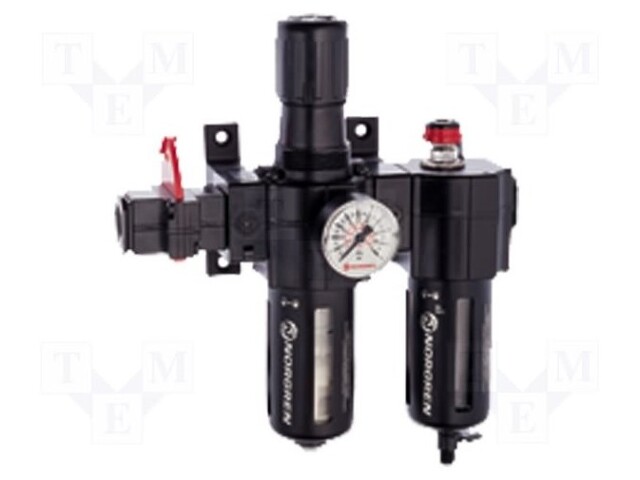 Air preparation set; BSP 3/8"; Working pressure: 0.3÷10bar