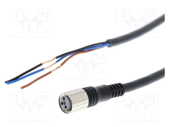 Connection lead; M8; PIN: 3; straight; female