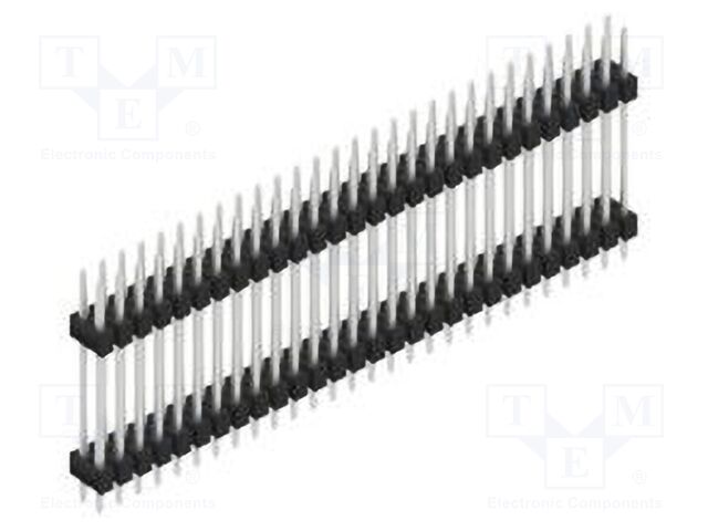 Connector: pin strips; pin header; male; PIN: 56; 2.54mm; THT; 2x28
