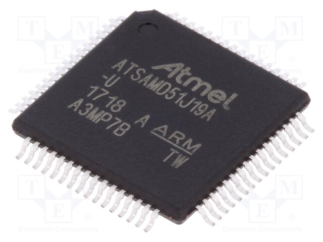 ARM microcontroller; SRAM: 192kB; Flash: 512kB; TQFP64; RAM: 192kB