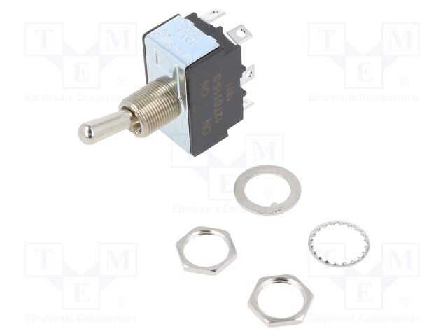 Switch: toggle; Pos: 2; DPDT; ON-ON; 20A/125VAC; -54÷71°C