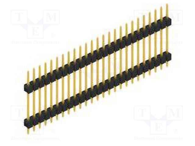 Connector: pin strips; pin header; male; PIN: 25; 2.54mm; THT; 1x25