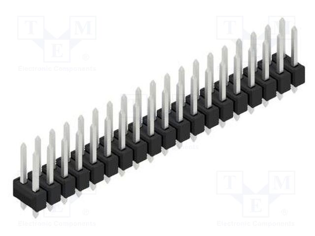Connector: pin strips; pin header; male; PIN: 38; 2.54mm; THT; 2x19