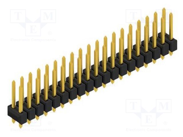 Connector: pin strips; pin header; male; PIN: 38; 2.54mm; THT; 2x19