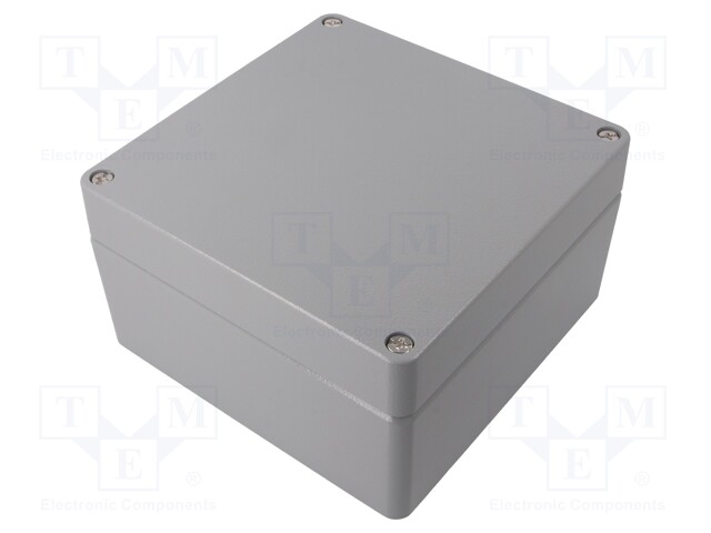 Enclosure: multipurpose; X: 180mm; Y: 180mm; Z: 100mm; ALUEIN; grey
