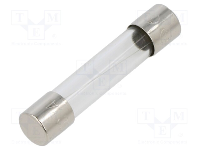 Fuse: fuse; quick blow; 1A; 250VAC; cylindrical,glass; 6.3x32mm