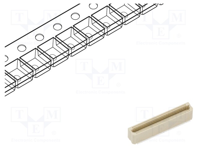 Connector: PCB to PCB; female; PIN: 100; 0.5mm; Archer .5; SMT
