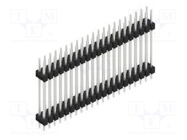 Connector: pin strips; pin header; male; PIN: 42; 2.54mm; THT; 2x21