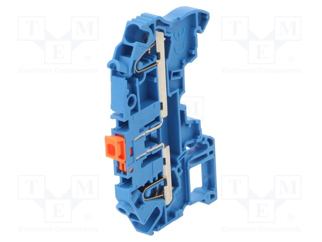 Splice terminal: rail; SNK; 0.2÷2.5mm2; ways: 1; terminals: 2; blue